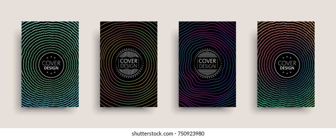 Cover templates design set with abstract fluid colors. Modern business colorful layout. Set of vector covers for branding, book, poster, banner, catalog, report, document or any page. Blank text space