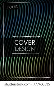 Cover templates design set with abstract fluid colors. Modern liquid trendy colorful shapes. Futuristic digital set of vector cover illustration. Branding, posters, banners, catalog or reports