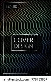 Cover templates design set with abstract fluid colors. Modern liquid trendy colorful shapes. Futuristic digital set of vector cover illustration. Branding, posters, banners, catalog or reports
