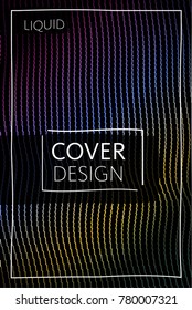 Cover templates design set with abstract fluid colors. Modern liquid trendy colorful shapes. Futuristic digital set of vector cover illustration. Branding, posters, banners, catalog or reports