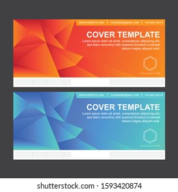 Cover templates. Modern abstract banner with simulation bar