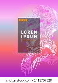 Cover templates with palm trees. For all occasions to relax. For advertising, sales, discounts, super offers. 10 eps