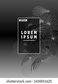 Cover templates with palm trees. For all occasions to relax. For advertising, sales, discounts, super offers. 10 eps