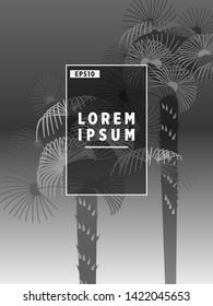 Cover templates with palm trees. For all occasions to relax. For advertising, sales, discounts, super offers. 10 eps