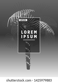 Cover templates with palm trees. For all occasions to relax. For advertising, sales, discounts, super offers. 10 eps
