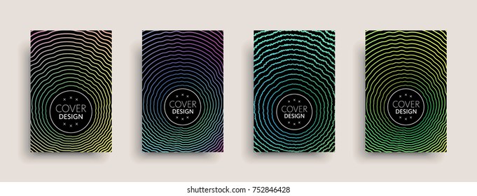 Cover templates set with abstract fluid colors. Modern business design layout. Set of colorful vector covers for branding, book, poster, banner, catalog, report, document or any page. Blank text space