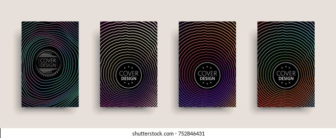 Cover templates set with abstract fluid colors. Modern business design layout. Set of colorful vector covers for branding, book, poster, banner, catalog, report, document or any page. Blank text space