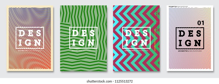 Cover templates set, vector geometric abstract background. Flyer, presentation, brochure, banner, poster design.
