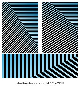 Cover templates set, vector geometric abstract background. Flyer, presentation, brochure, banner, poster design.