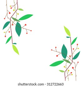 cover for the text, with a color graphic vegetable pattern
