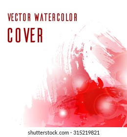 Cover with vector grunge splashes and scuffed for your creativity