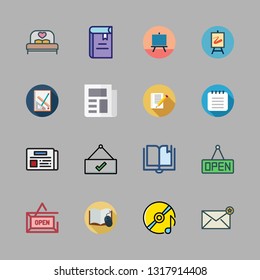 cover vector icon set