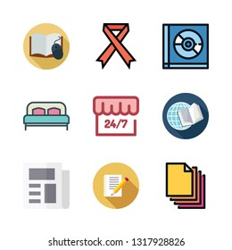 cover vector icon set