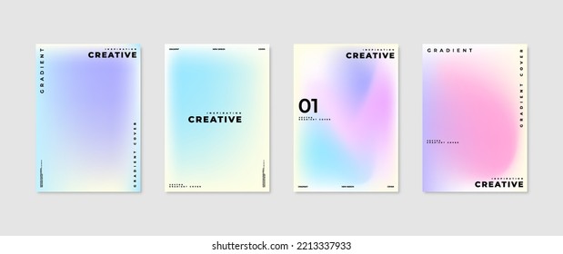 cover vector illustration in minimalist and modern fluid color