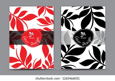 Cover vector template design, business brochure flyer, annual report, mgazine ad, advertisement, book cover layout, poster, catalog, newspaper, leaflet, banner, creative idea, red abstract background