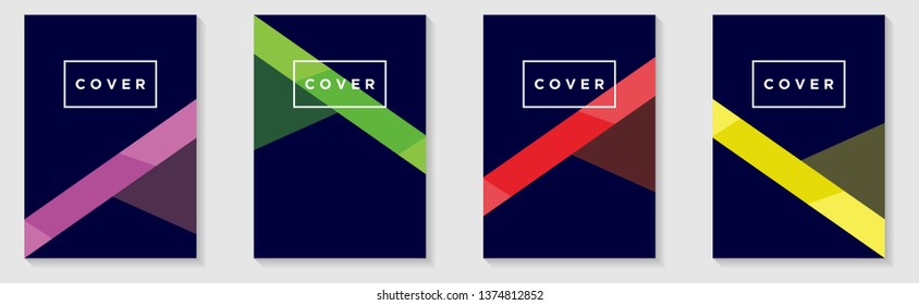 Cover Vertical Banners Set. Vector design layout with Abstract background for business annual reports, workflow layout, presentations, flyers, posters, invitations, ad banner, web design, landing page