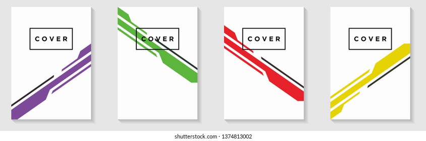 Cover Vertical Banners Set. Vector design layout with Abstract background for business annual reports, workflow layout, presentations, flyers, posters, invitations, ad banner, web design, landing page