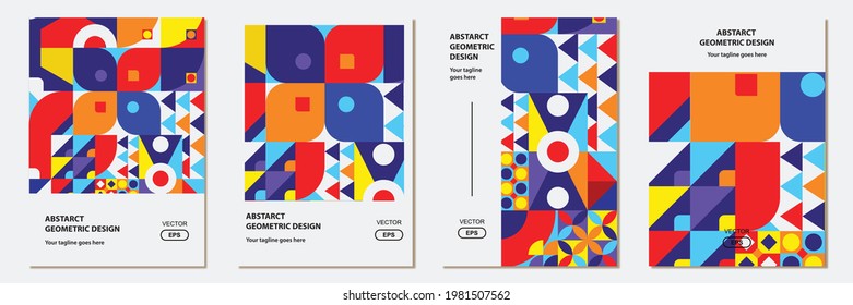 Cover Vintage with Abstract Design