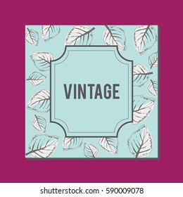 Cover vintage design for handmade album vector
