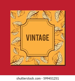 Cover vintage design for handmade album 