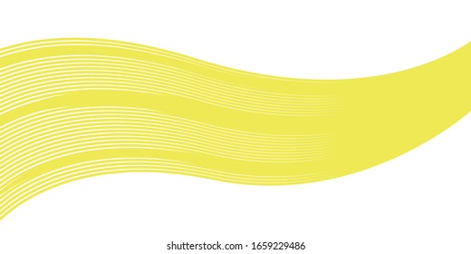 cover wave design background with yellow color