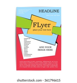 Cover for your design with inserts for pictures. A4 size.