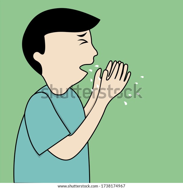 Cover Your Mouth When Cough Which Stock Vector (royalty Free 