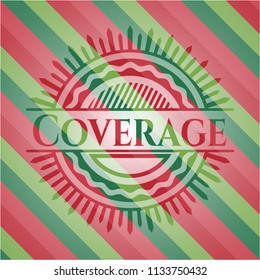 Coverage christmas badge.