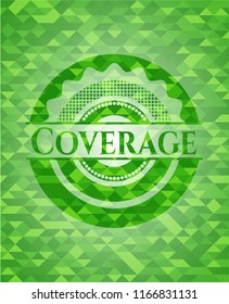 Coverage green mosaic emblem