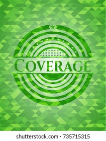 Coverage green mosaic emblem