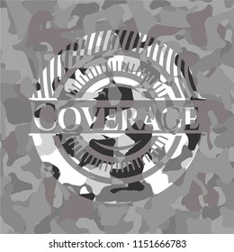  Coverage grey camo emblem