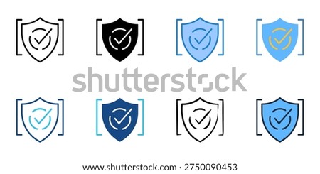 Coverage icons set multiple style collection. Editable stroke 
