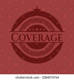 Coverage realistic red emblem