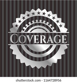 Coverage silver badge or emblem