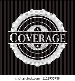 Coverage silvery shiny emblem