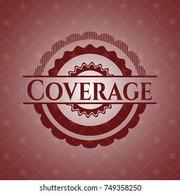 Coverage vintage red emblem