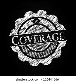 Coverage written on a blackboard
