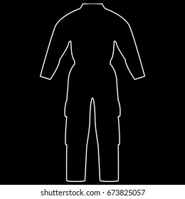 Coverall icon .