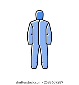 coveralls ppe protective equipment color icon vector. coveralls ppe protective equipment sign. isolated symbol illustration