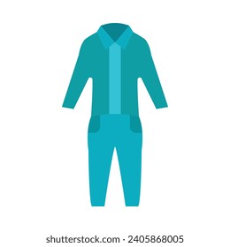 Coveralls Vector Flat Icon For Personal And Commercial Use.
