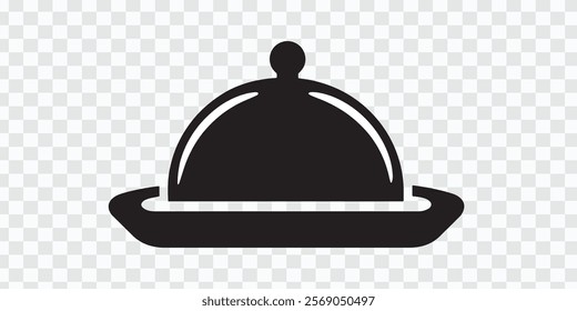 Covered Food Dish Icon - Sleek Kitchen Design