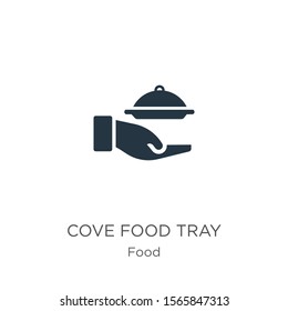 Covered food tray icon vector. Trendy flat covered food tray icon from food collection isolated on white background. Vector illustration can be used for web and mobile graphic design, logo, eps10