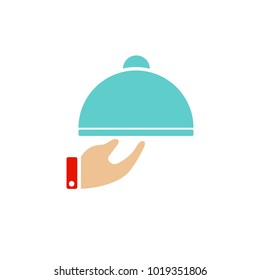 covered plate  icon