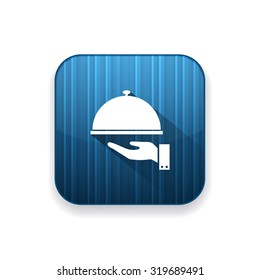 covered plate  icon