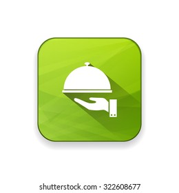 covered plate  icon