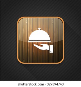 covered plate  icon