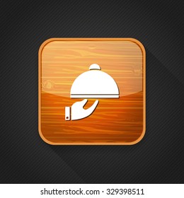 covered plate  icon
