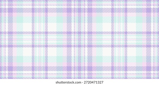 Cubriendo el patrón de fondo a cuadros, textura de tartán paisley textil. Jpg Vector a cuadros tela sin costuras en la paleta de colores claros y blancos.