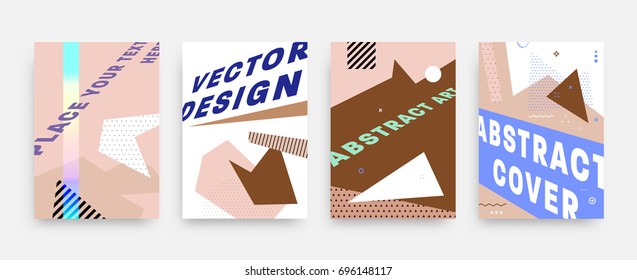 Covers background design | Geometric patterns | Bauhaus modern style