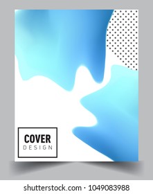 Covers background with liquid color, arrangement of abstract lines and style graphic geometric elements. Applicable for placards, brochures, posters, covers and banners. Vector illustrations.